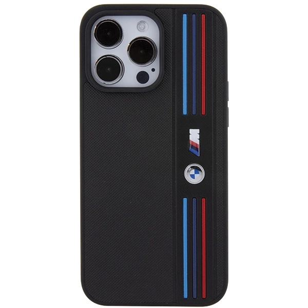 BMW Tricolor M Collection case for iPhone 15 Pro Max - blackeng