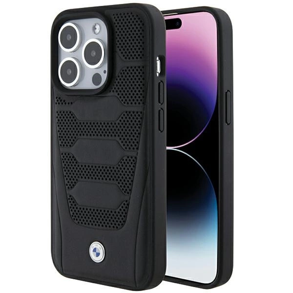 BMW Leather Seats Pattern case for iPhone 15 Pro Max - blackeng