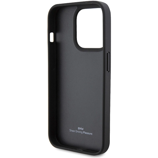 BMW Leather Quilted case for iPhone 15 Pro Max - blackeng