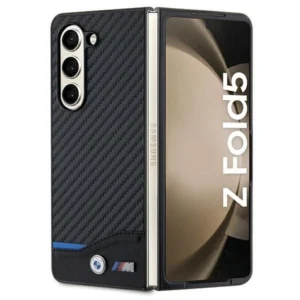 BMW Leather Carbon case for Samsung Galaxy Z Fold 5 - blackeng