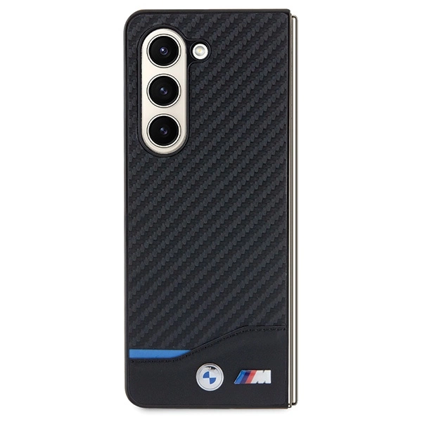 BMW Leather Carbon case for Samsung Galaxy Z Fold 5 - blackeng