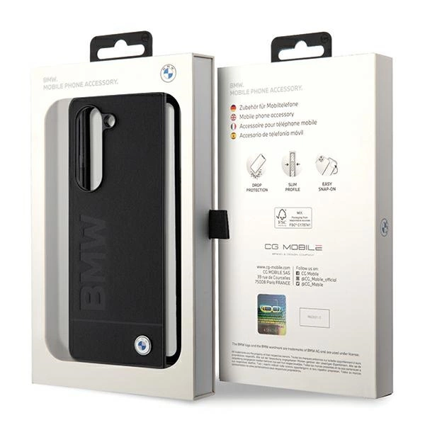 BMW Signature Logo Imprint case for Samsung Galaxy Z Fold 5 - blackeng