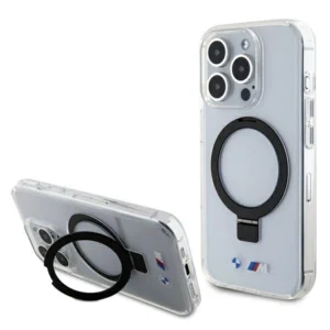 BMW Ring Stand M Collection MagSafe Case for iPhone 15 Pro - Cleareng