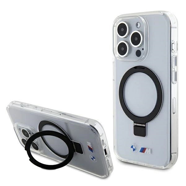 BMW Ring Stand M Collection MagSafe Case for iPhone 15 Pro - Cleareng