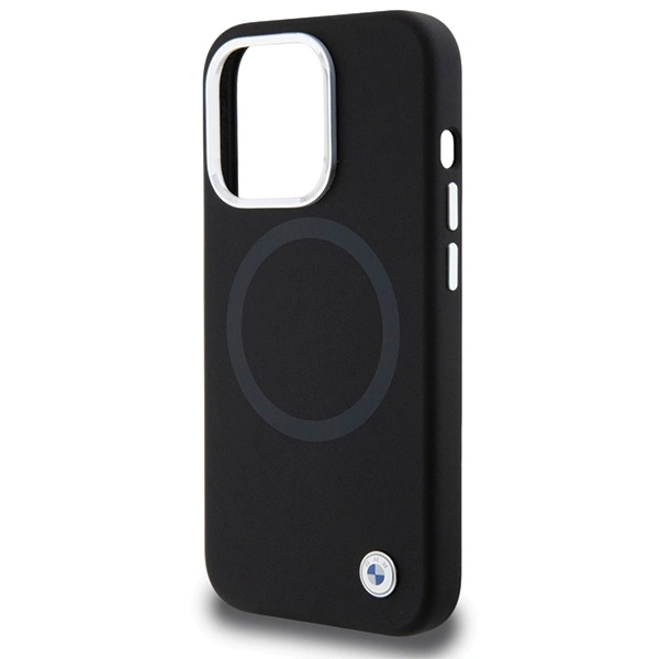 BMW Signature Liquid Silicone MagSafe case for iPhone 15 Pro Max - blackeng
