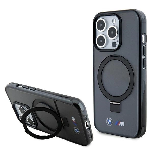 BMW Ring Stand M Collection MagSafe case for iPhone 15 Pro Max - blackeng