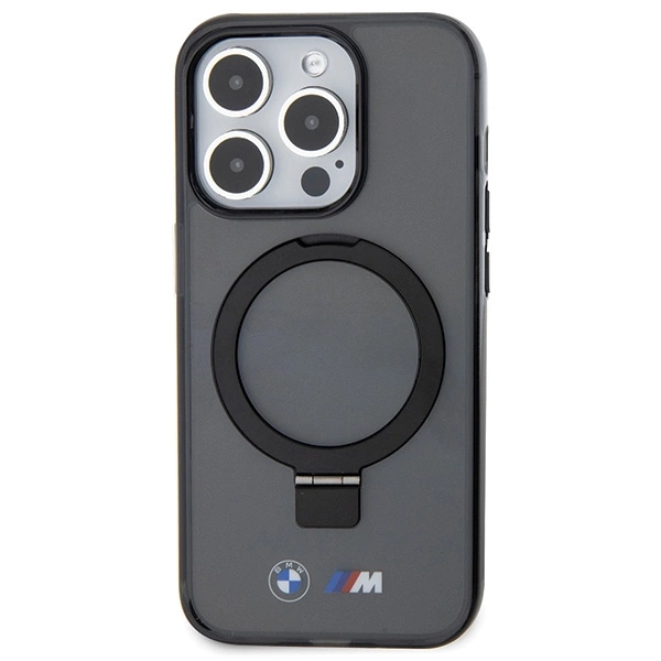 BMW Ring Stand M Collection MagSafe case for iPhone 15 Pro Max - blackeng