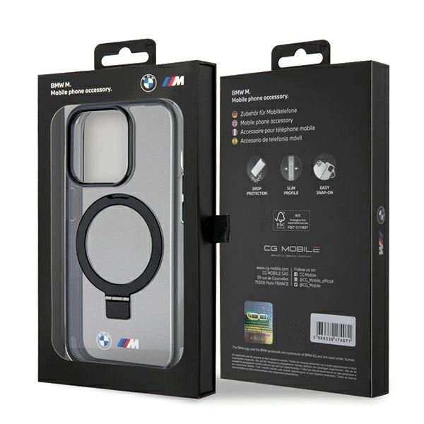 BMW Ring Stand M Collection MagSafe case for iPhone 15 Pro Max - blackeng