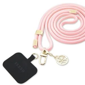 Guess Nylon 4G Metal Charm CBDY Cord phone strap - pinkeng
