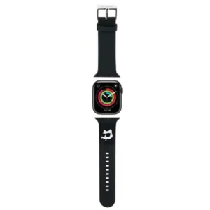Karl Lagerfeld 3D Rubber Choupette Head Strap for Apple Watch 42/44/45/49mm - Blackeng