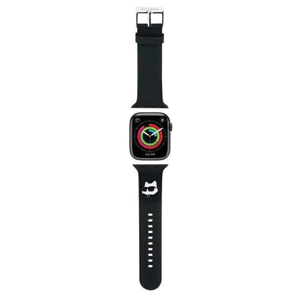 Karl Lagerfeld 3D Rubber Choupette Head Strap for Apple Watch 42/44/45/49mm - Blackeng