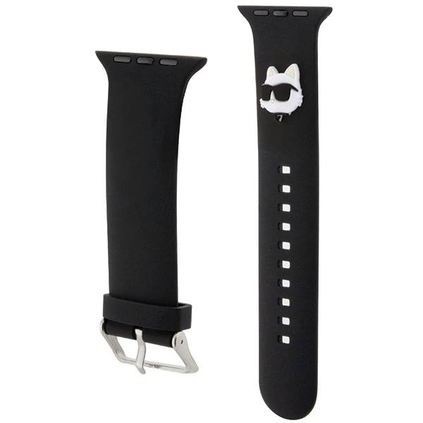 Karl Lagerfeld 3D Rubber Choupette Head Strap for Apple Watch 42/44/45/49mm - Blackeng