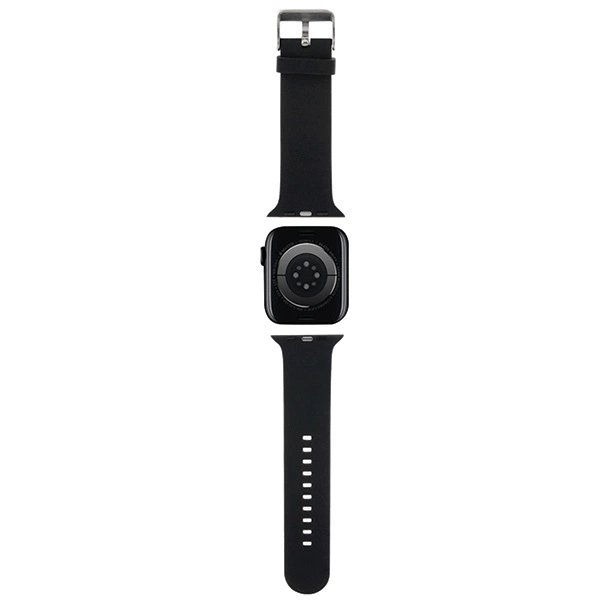 Karl Lagerfeld 3D Rubber Karl&Choupette Heads strap for Apple Watch 42/44/45/49mm - blackeng