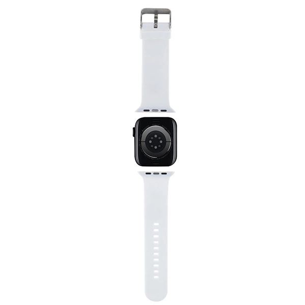 Karl Lagerfeld 3D Rubber Karl Head strap for Apple Watch 42/44/45/49mm - whiteeng