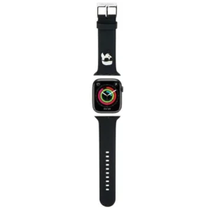 Karl Lagerfeld 3D Rubber Karl Head strap for Apple Watch 42/44/45/49mm - blackeng