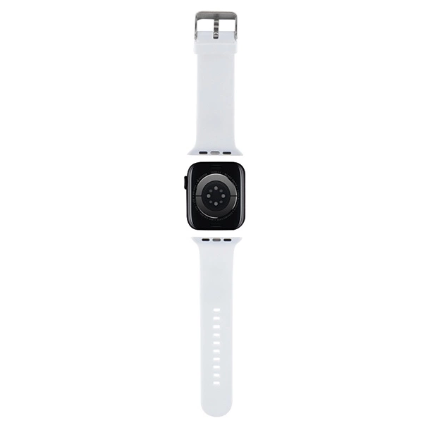 Karl Lagerfeld 3D Rubber Choupette Heads Strap for Apple Watch 38/40/41mm - Whiteeng