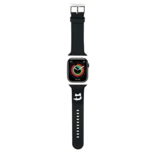 Karl Lagerfeld 3D Rubber Choupette Heads Strap for Apple Watch 38/40/41mm - Blackeng