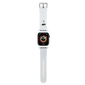 Karl Lagerfeld 3D Rubber Karl Head strap for Apple Watch 38/40/41mm - whiteeng