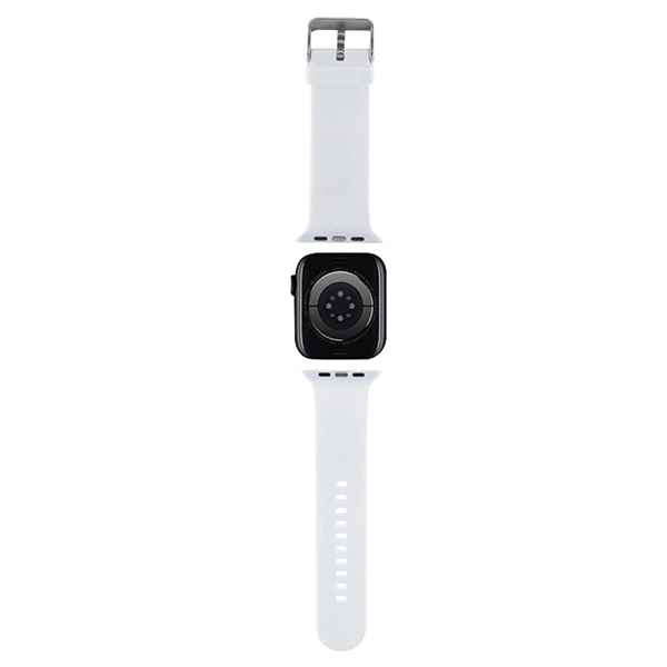 Karl Lagerfeld 3D Rubber Karl Head strap for Apple Watch 38/40/41mm - whiteeng