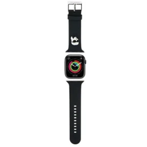 Karl Lagerfeld 3D Rubber Karl Head strap for Apple Watch 38/40/41mm - blackeng