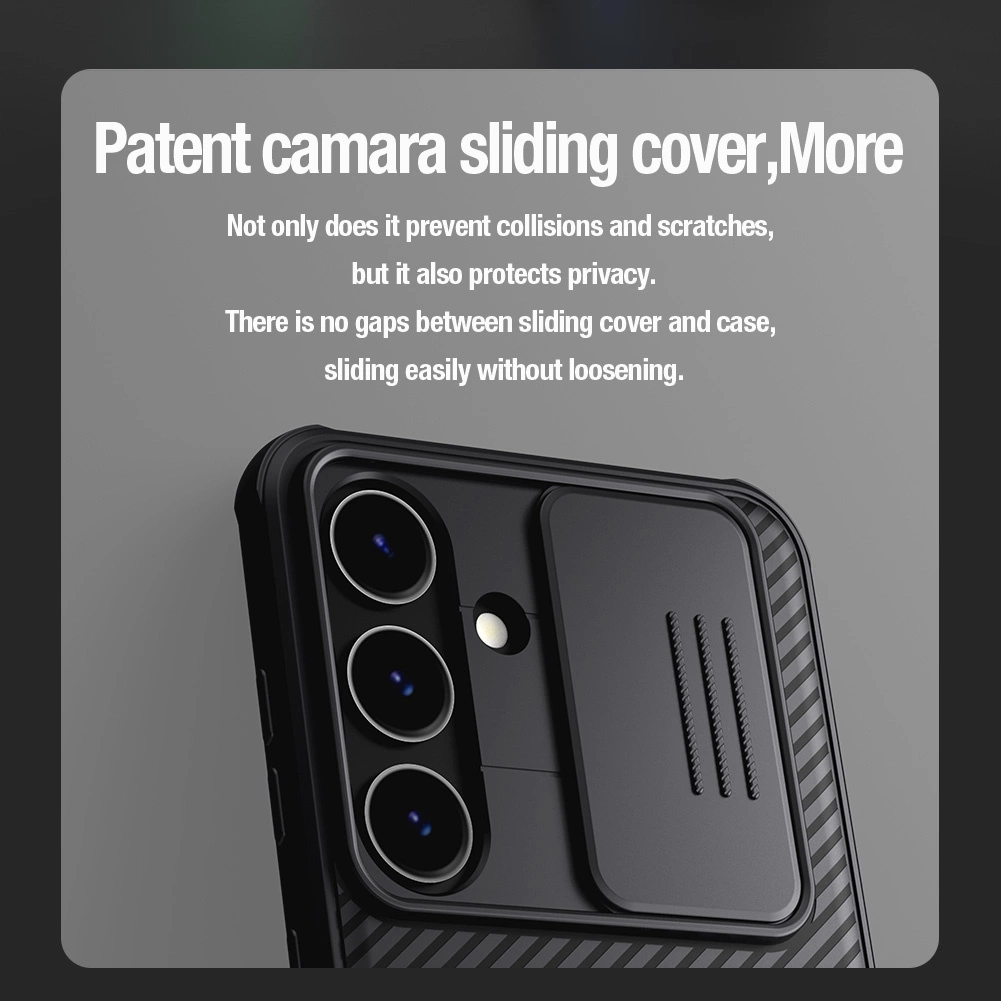 Nillkin CamShield Pro armored case with camera cover for Samsung Galaxy S24+ - blueeng