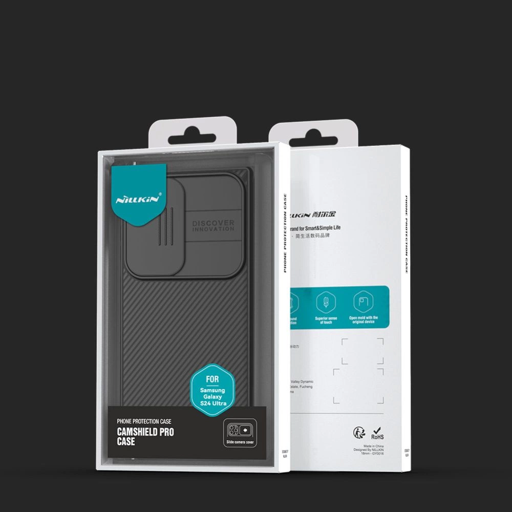Nillkin CamShield Pro Armored Case with Camera Protector for Samsung Galaxy S24 Ultra - Blackeng