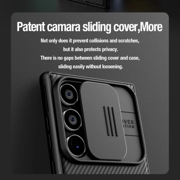 Nillkin CamShield Pro Armored Case with Camera Protector for Samsung Galaxy S24 Ultra - Blackeng