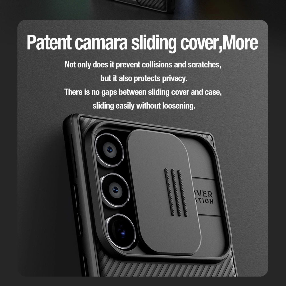 Nillkin CamShield Pro Armored Case with Camera Protector for Samsung Galaxy S24 Ultra - Blackeng