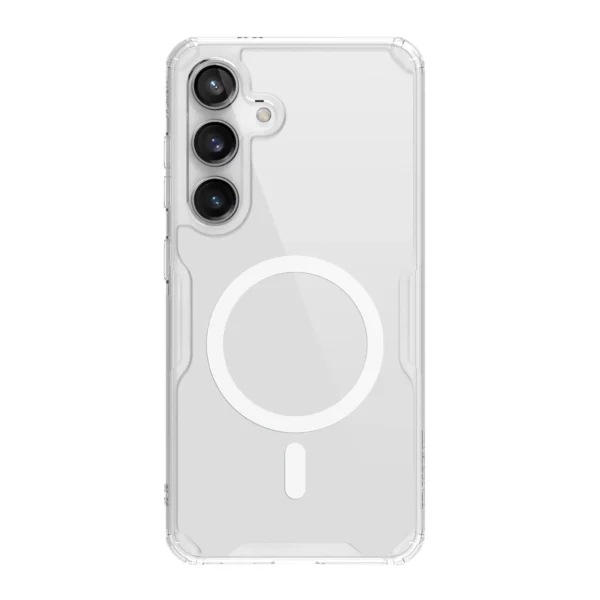 Nillkin Nature Pro armored case with a magnetic ring for Samsung Galaxy S24+ - whiteeng