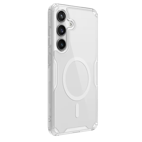 Nillkin Nature Pro armored case with a magnetic ring for Samsung Galaxy S24+ - whiteeng
