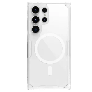 Nillkin Nature Pro armored case with a magnetic ring for Samsung Galaxy S24 Ultra - whiteeng