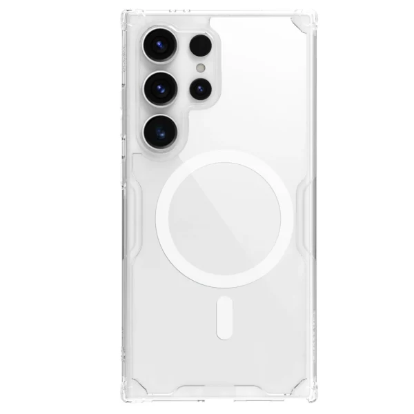 Nillkin Nature Pro armored case with a magnetic ring for Samsung Galaxy S24 Ultra - whiteeng
