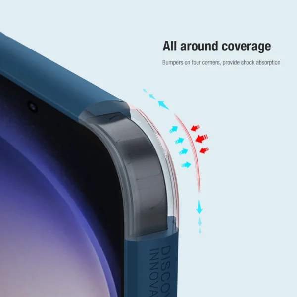 Nillkin Super Frosted Shield Pro armored case for Samsung Galaxy S24+ - blueeng