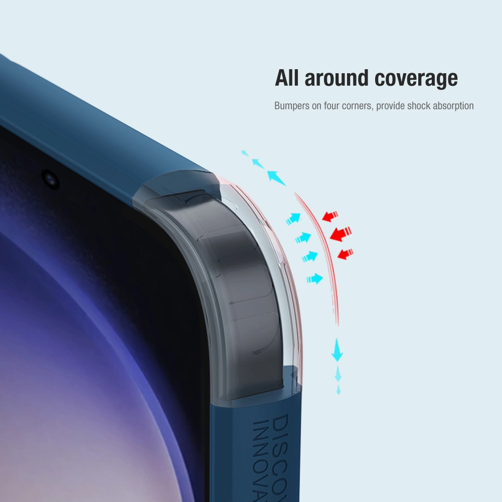 Nillkin Super Frosted Shield Pro armored case for Samsung Galaxy S24 Ultra - blueeng
