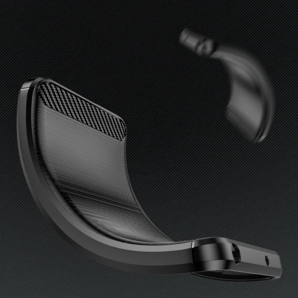 Case for Carbon Case Samsung Galaxy S24+ flexible silicone carbon cover - blackeng