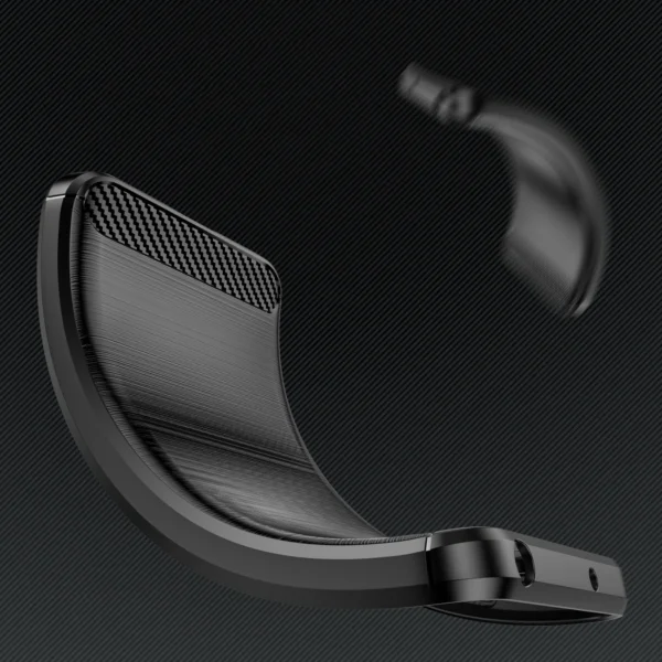 Carbon Case for Samsung Galaxy S24 Ultra Flexible Silicone Carbon Cover - Blackeng