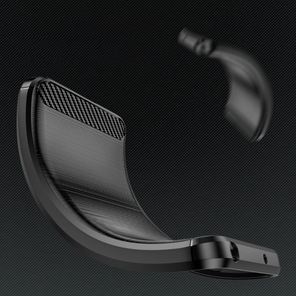 Carbon Case for Google Pixel 8A Flexible Silicone Carbon Cover - Blackeng