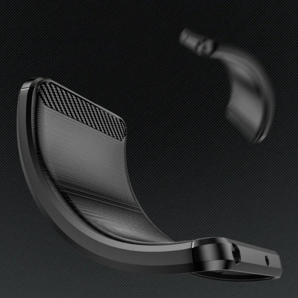 Carbon Case for Google Pixel 8A Flexible Silicone Carbon Cover - Blackeng