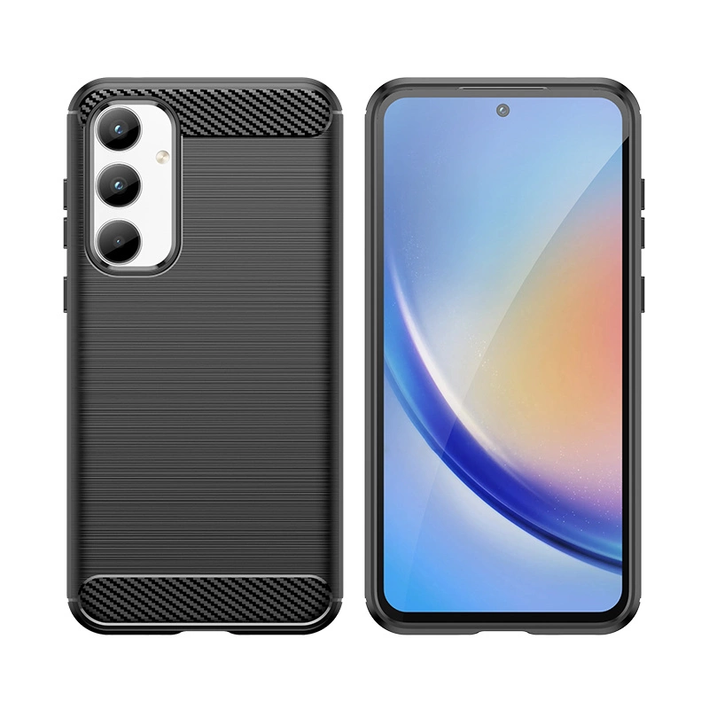 Carbon Case for Samsung Galaxy A35 - blackeng