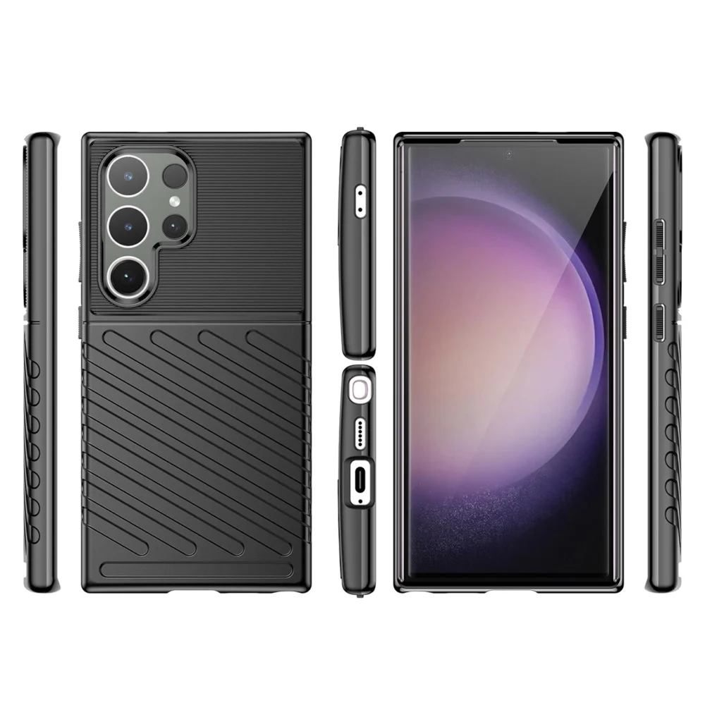 Thunder Case armored case for Samsung Galaxy S24 Ultra - blackeng