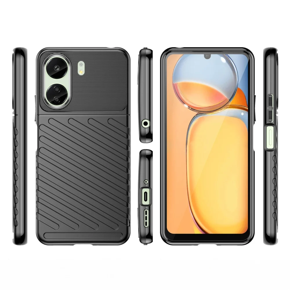 Thunder Case armored case for Xiaomi Redmi 13c - blackeng