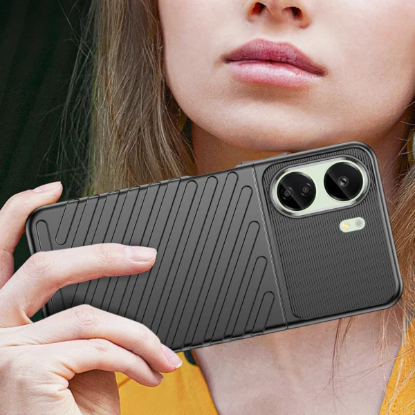 Thunder Case armored case for Xiaomi Redmi 13c - blackeng