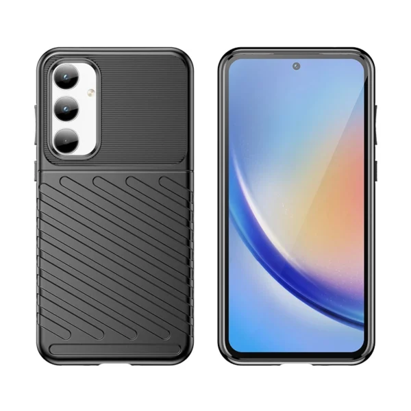 Thunder Case armored case for Samsung Galaxy A35 - blackeng