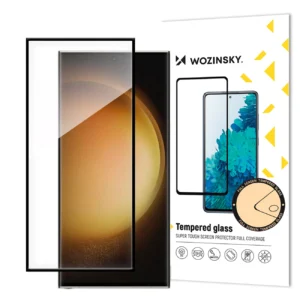 Wozinsky Full Glue tempered glass for Samsung Galaxy S24 Ultra with black frameeng
