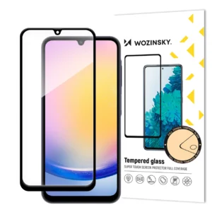 Wozinsky Full Glue tempered glass with black frame for Samsung A25eng