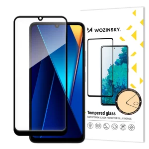 Wozinsky Full Glue Tempered Glass with Black Frame for Xiaomi POCO C65/Redmi 13Ceng