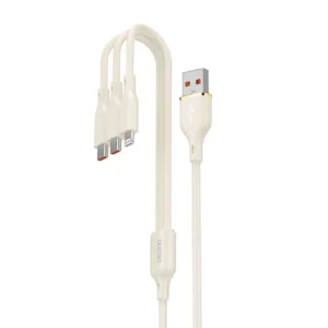 Dudao L7SE 3in1 USB-A - 2x USB-C / Lightning 66W Cable 1.2m - beigeeng