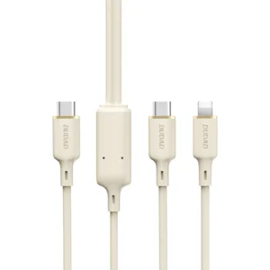 Dudao L7SF 2in1 cable USB-C - USB-C / Lightning 100W 1.2m - beigeeng