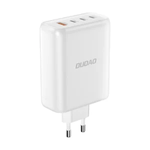 GaN Dudao A140EU USB-A / 3xUSB-C PD 140W charger - whiteeng