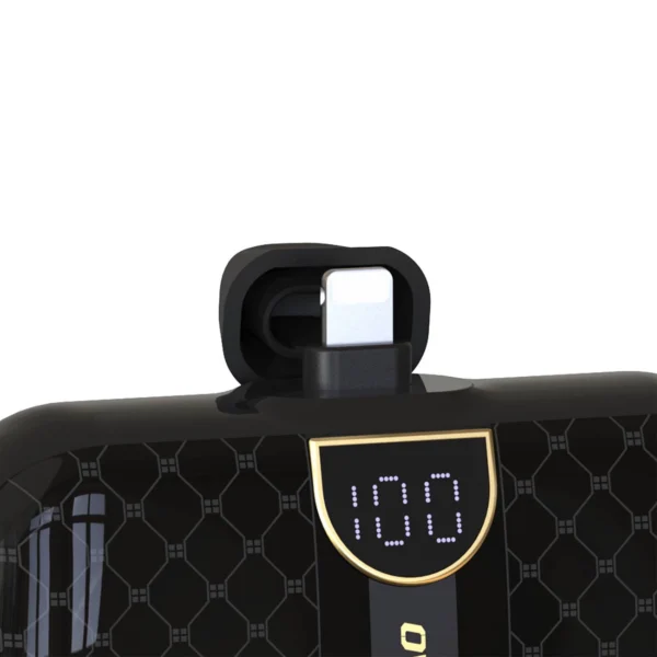 Dudao K20SL 5000mAh mini power bank with Lightning / USB-C connectors - blackeng